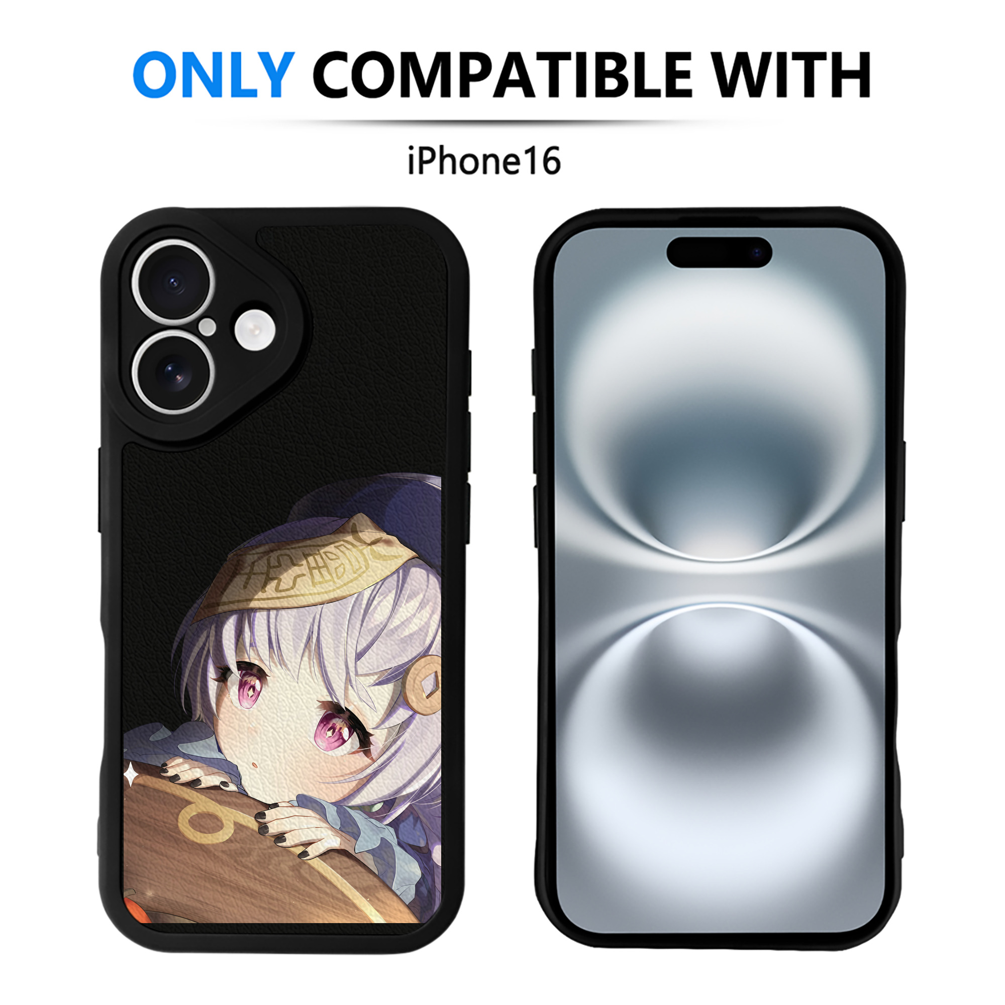 げんし神 七七 なな  genshin Nana 【iPhone 16シリーズ対応】シリコンスマホケース（レザー調） 材質：シリコン